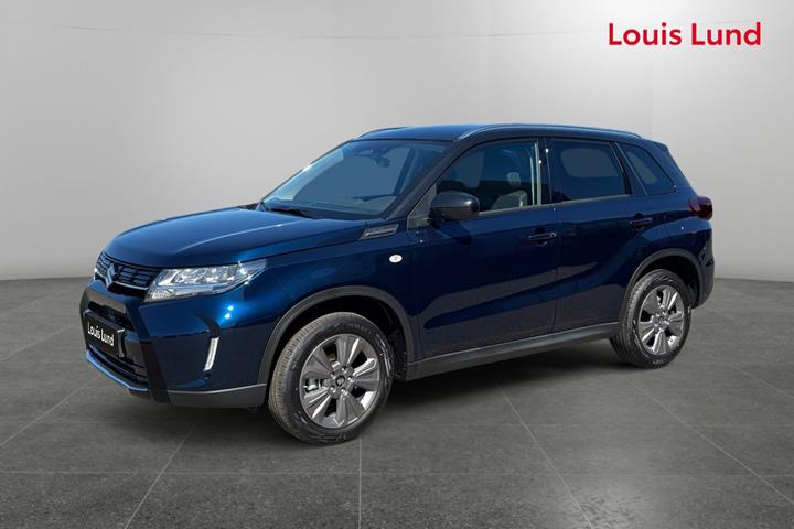 Blå Suzuki Vitara fra 2025 set udefra