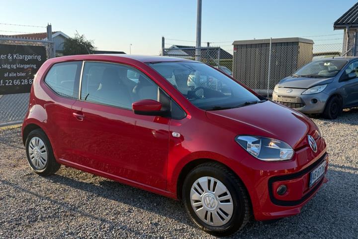 Rød VW UP! fra 2013