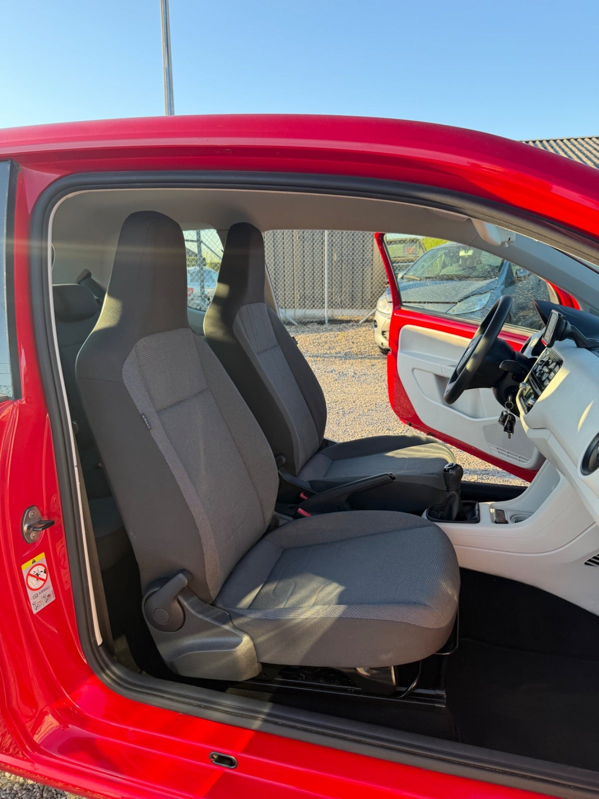 Rød VW UP! fra 2013