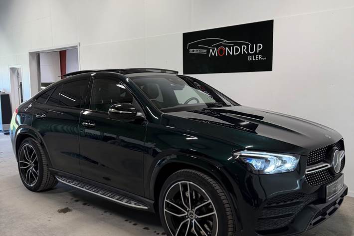 Grøn Mercedes GLE350 e fra 2021