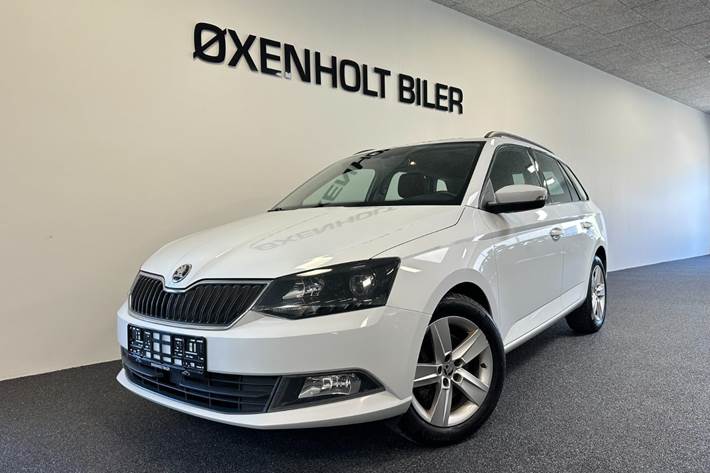 Hvid Skoda Fabia fra 2016