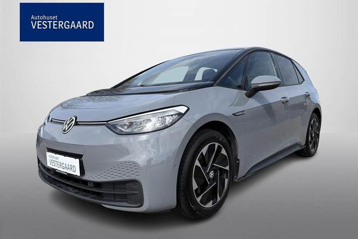 Grå VW ID.3 fra 2022 set udefra