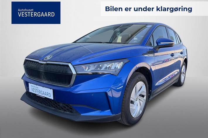 Blå Skoda Enyaq fra 2023