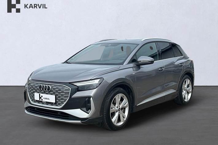 Grå Audi Q4 e-tron fra 2023