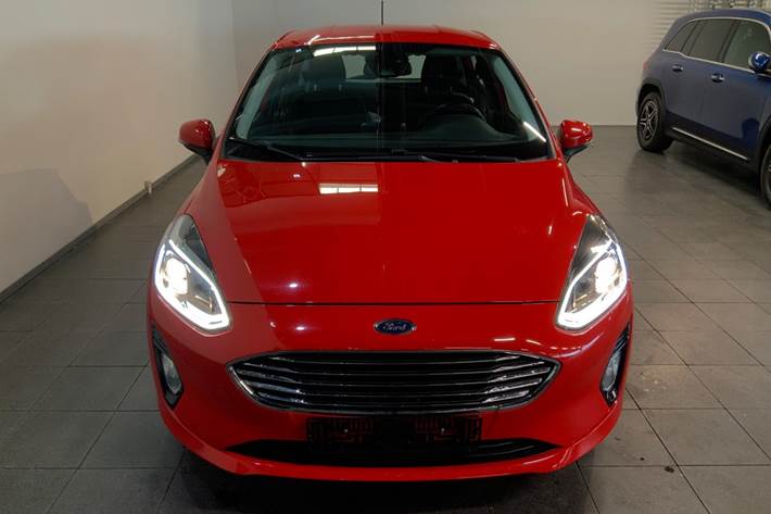 Rød Ford Fiesta fra 2018