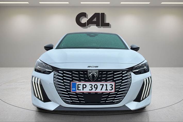 Hvid Peugeot e-208 fra 2026