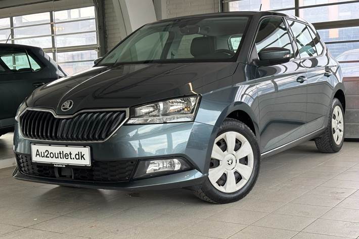 Grå Skoda Fabia fra 2019