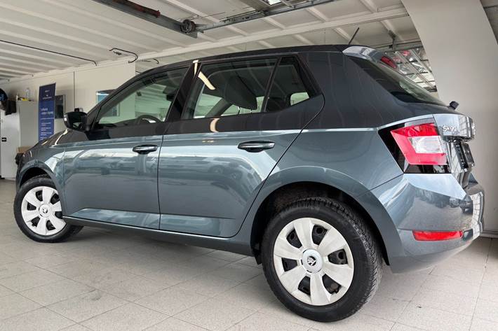 Grå Skoda Fabia fra 2019