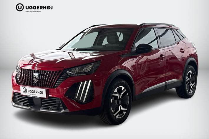 Rød Peugeot 2008 fra 2024