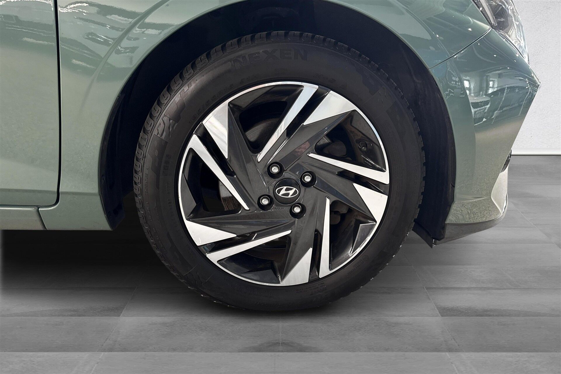 Grøn Hyundai i20 fra 2022
