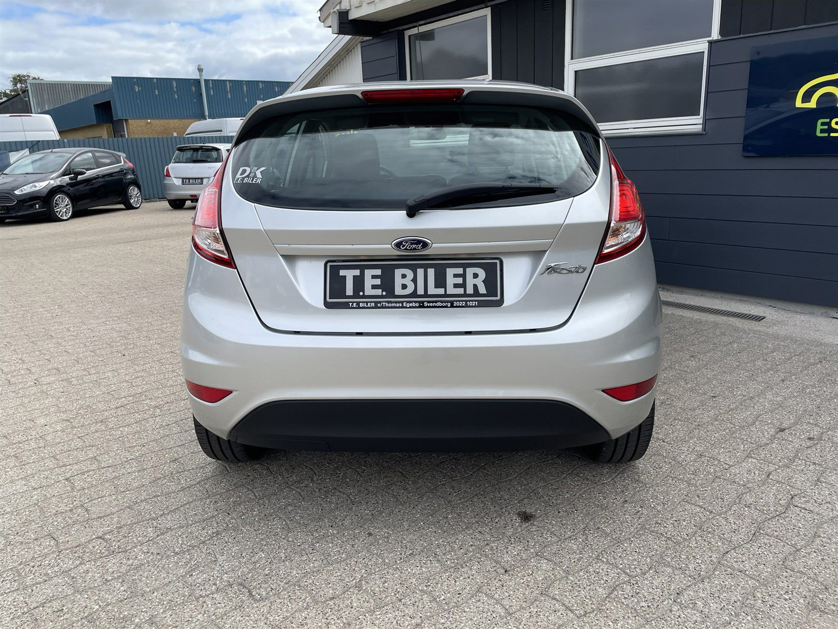 Sølv Ford Fiesta fra 2015