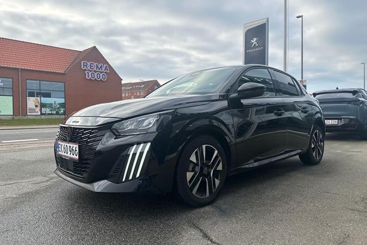 Sort Peugeot 208 fra 2025