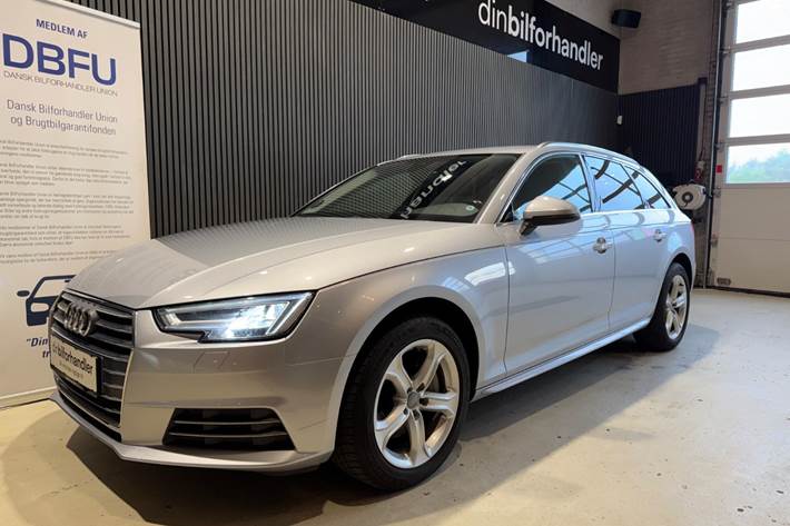 Sølv Audi A4 fra 2016