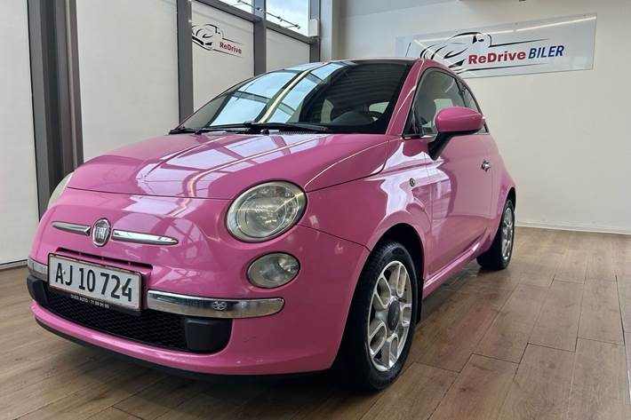 Pink Fiat 500 fra 2010