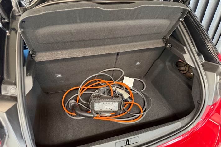 Rød Opel Corsa-e fra 2021