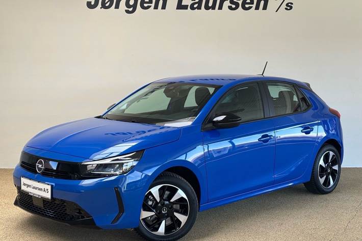 Blå Opel Corsa-e fra 2023