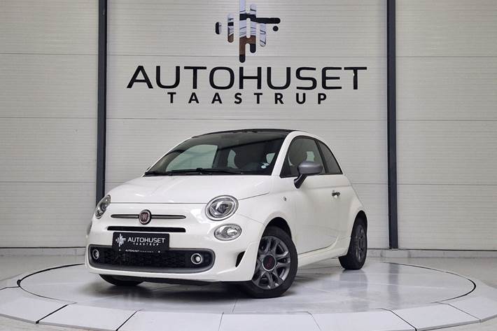 Hvid Fiat 500C fra 2017