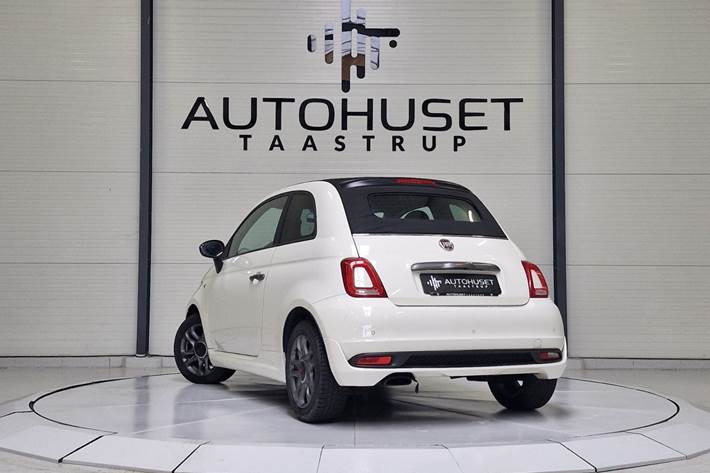 Hvid Fiat 500C fra 2017