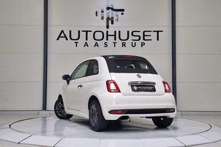 Hvid Fiat 500C fra 2017