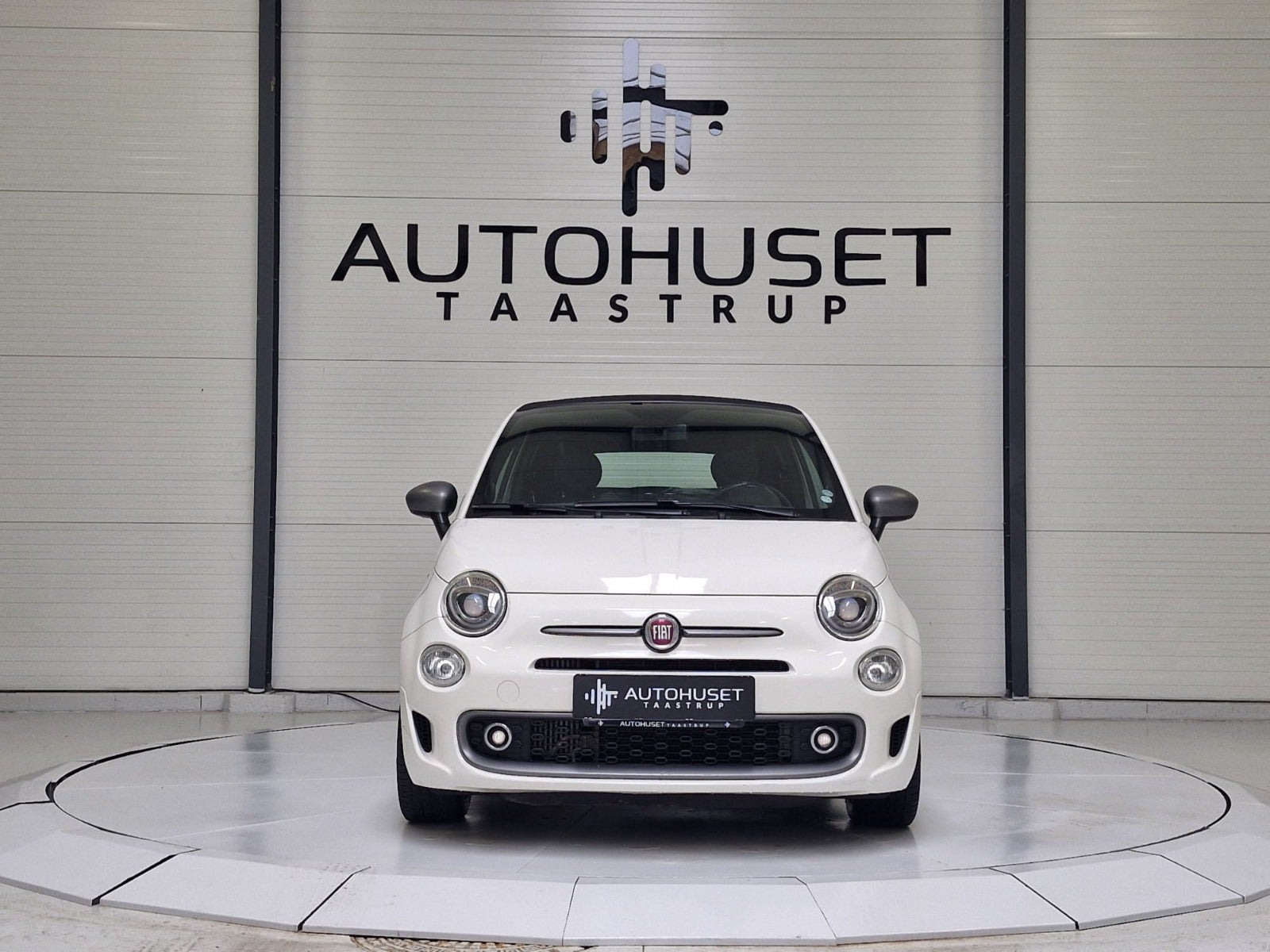 Hvid Fiat 500C fra 2017