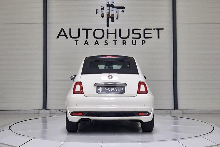 Hvid Fiat 500C fra 2017