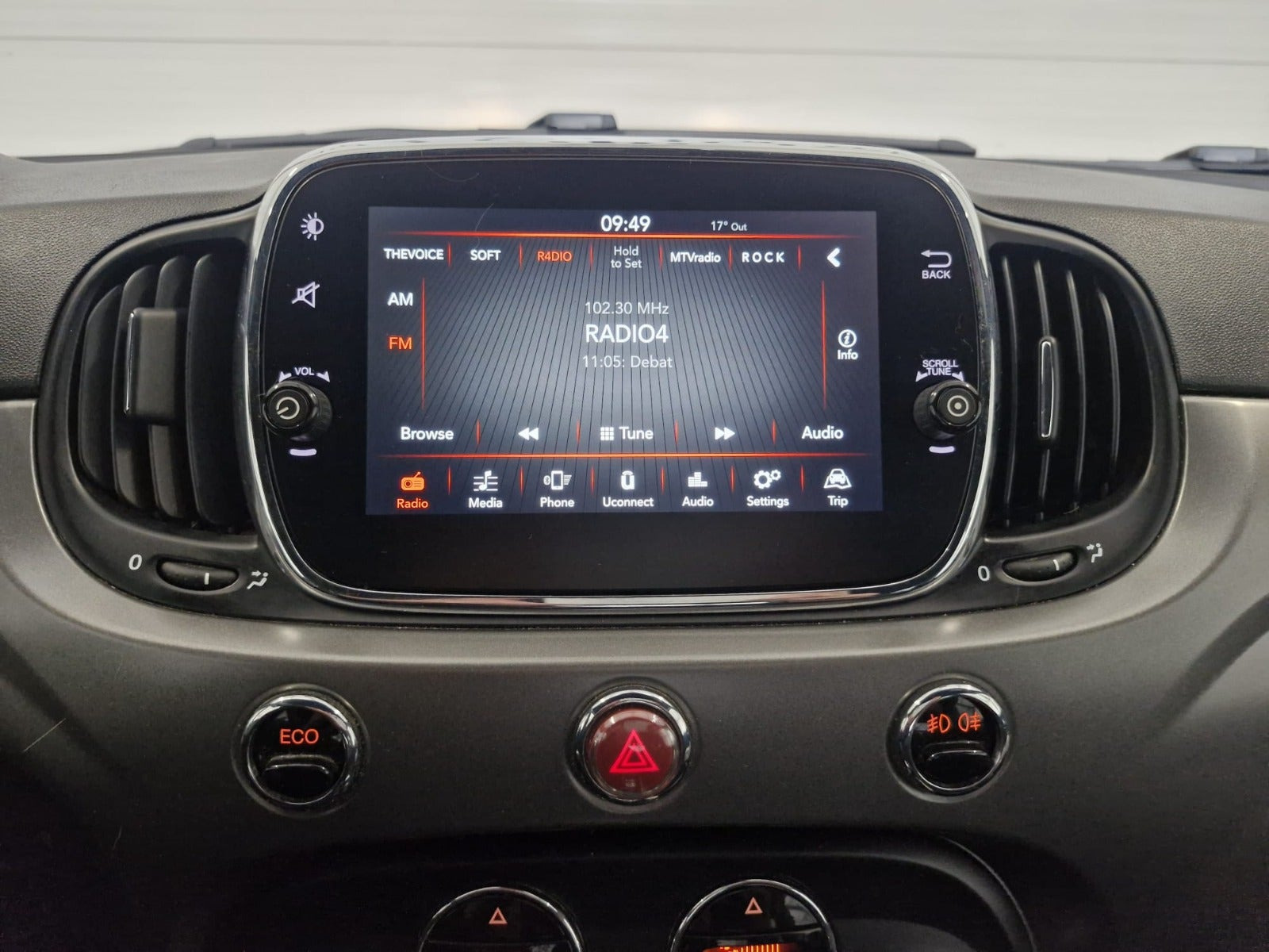 Hvid Fiat 500C fra 2017
