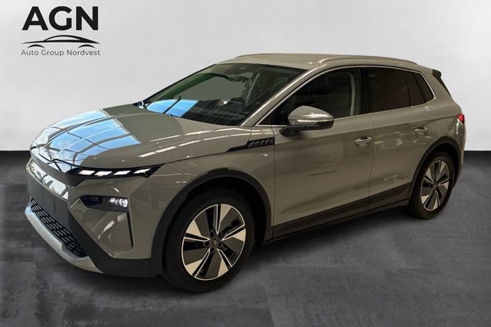 Grå Skoda Elroq fra 2026 set udefra