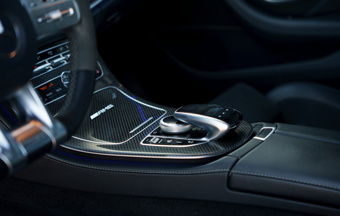 Hvid Mercedes E63 fra 2018