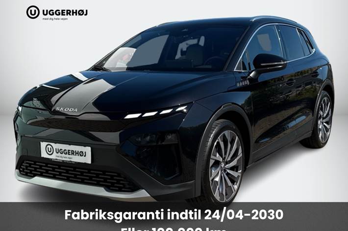 Sort Skoda Elroq fra 2025 set udefra