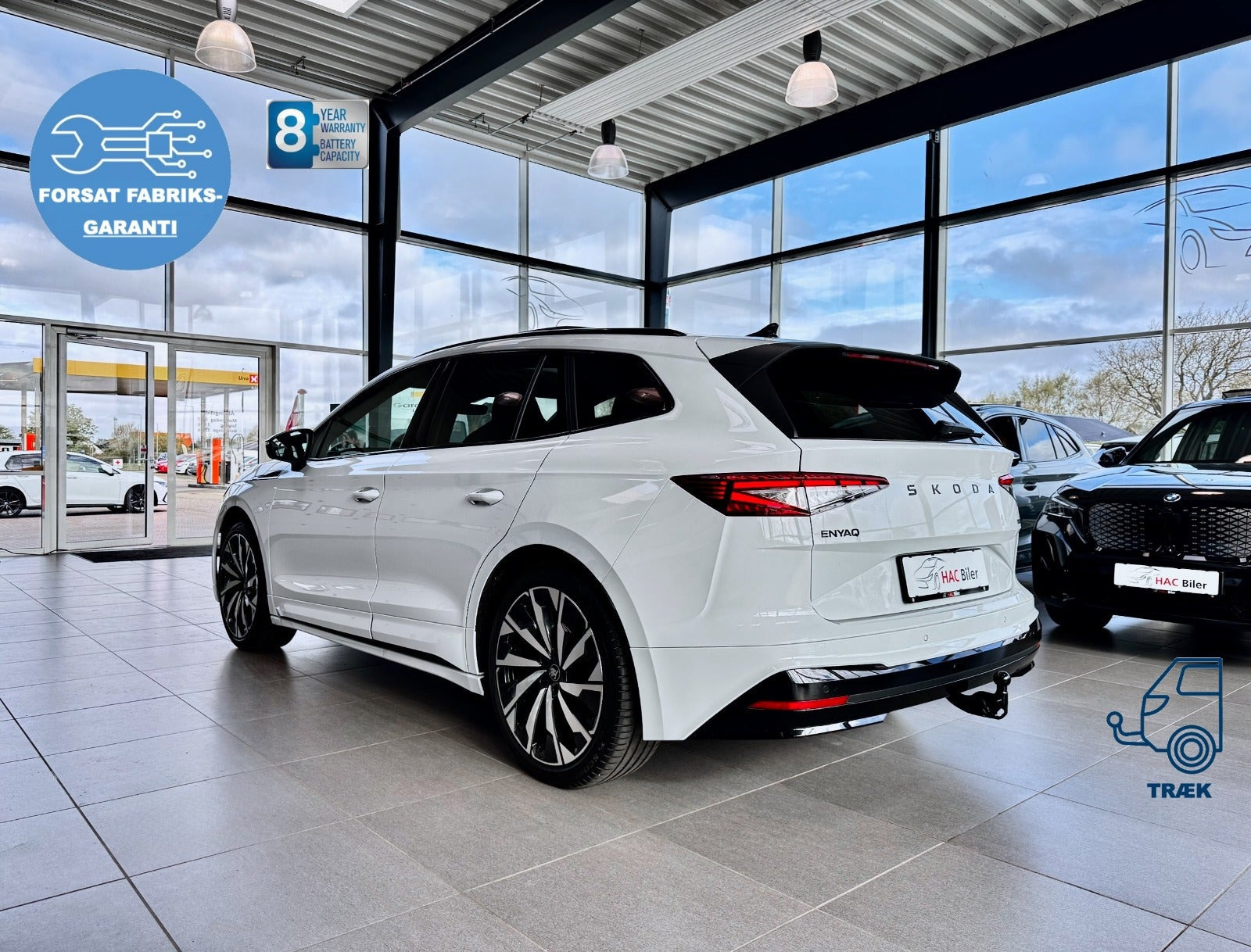 Hvid Skoda Enyaq fra 2026