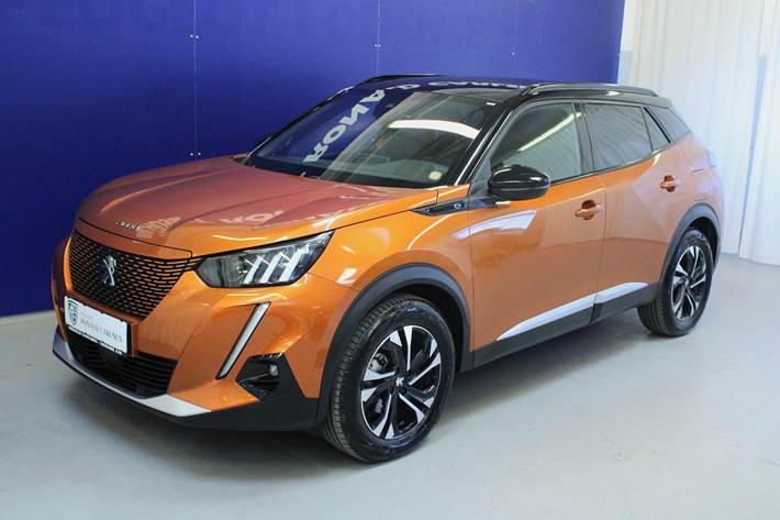 Orange Peugeot e-2008 fra 2021