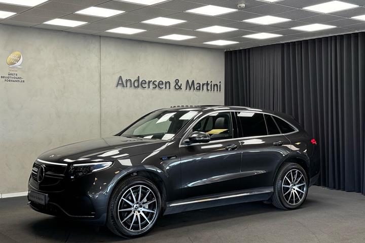 Grå Mercedes EQC 400 fra 2021