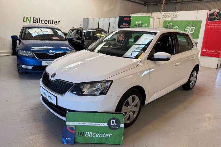 Hvid Skoda Fabia fra 2016