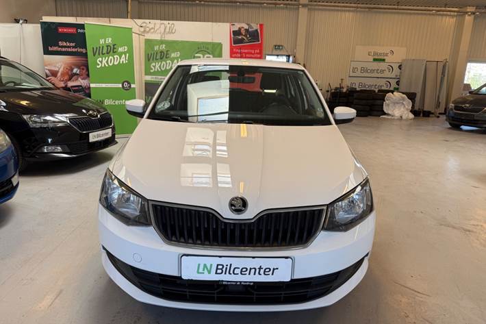 Hvid Skoda Fabia fra 2016