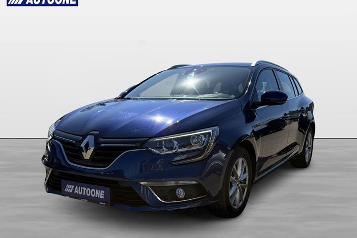 Blå Renault Megane IV fra 2018 set udefra