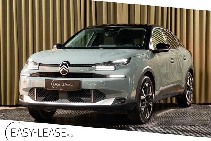 Grøn Citroën ë-C4 fra 2025 set udefra