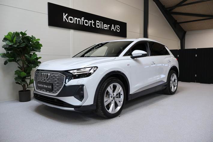 Hvid Audi Q4 e-tron fra 2026