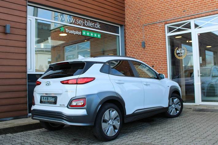 Hvid Hyundai Kona fra 2020