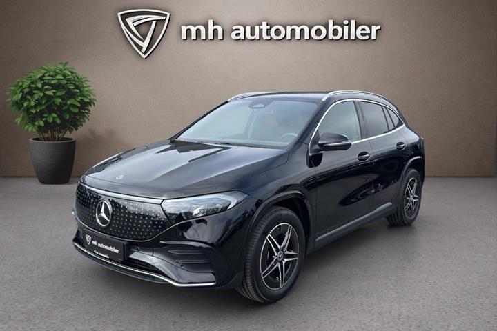 Sort Mercedes EQA250+ fra 2024 set udefra