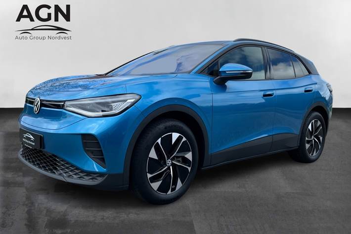 Blå VW ID.4 fra 2026 set udefra
