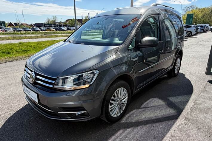 Sølv VW Caddy fra 2018
