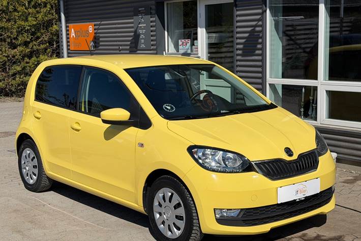 Gul Skoda Citigo fra 2018