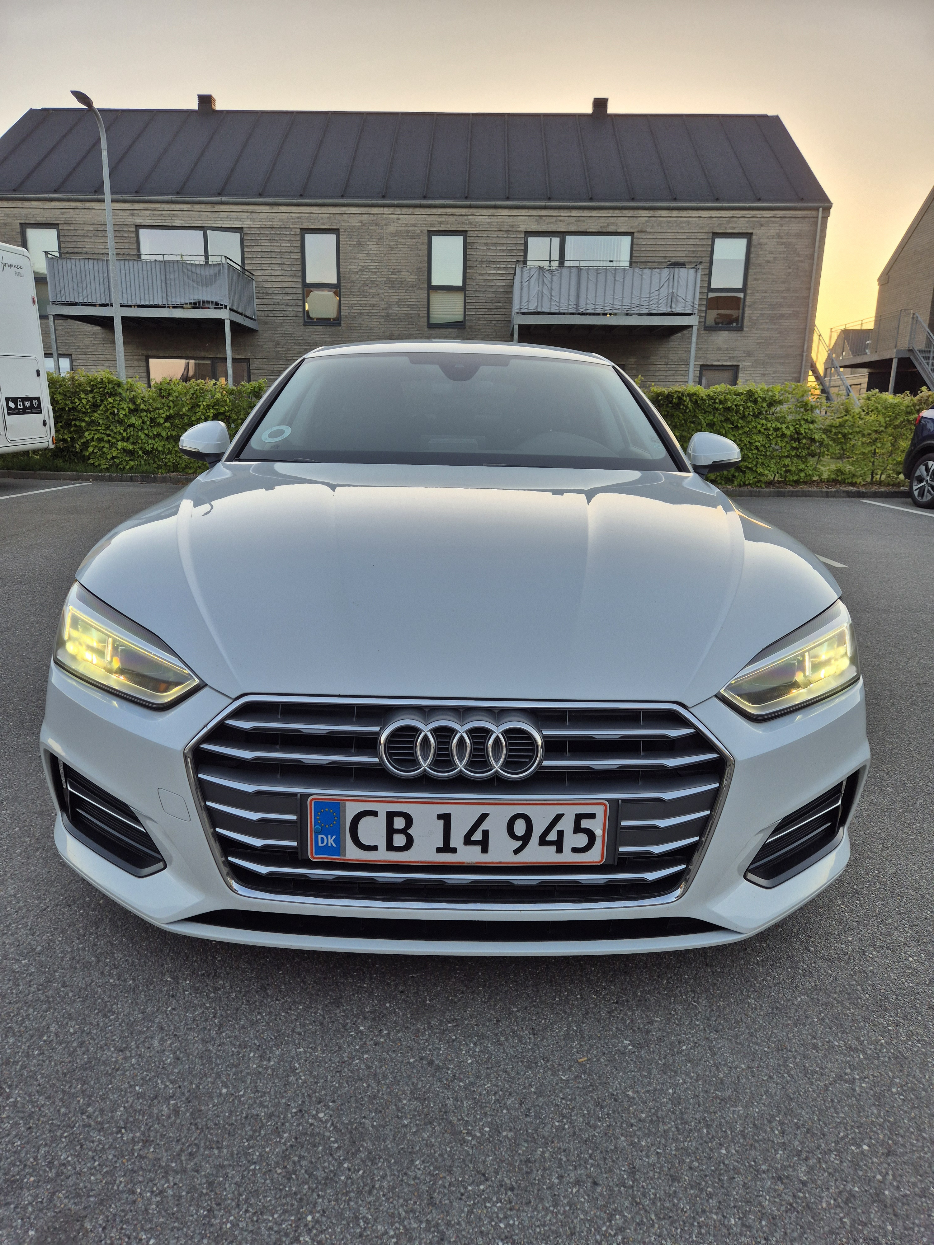 Hvid Audi A5 Sportback fra 2017