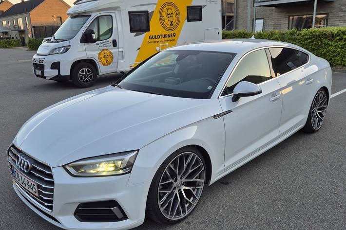 Hvid Audi A5 Sportback fra 2017