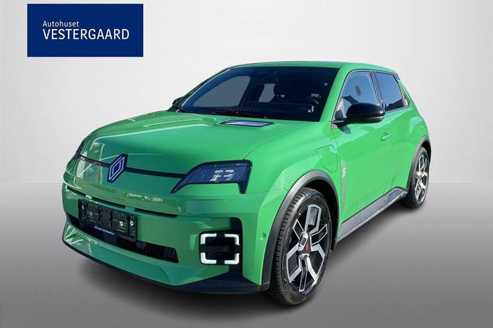 Grøn Renault 5 E-Tech fra 2025