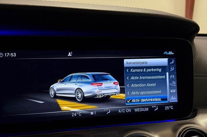 Grå Mercedes E63 fra 2018