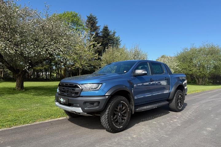Rød Ford Ranger fra 2019 set udefra