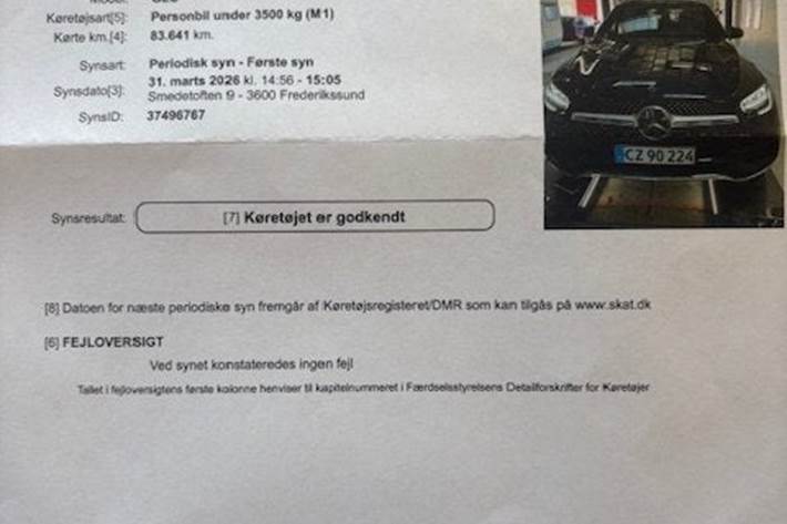 Blå Mercedes GLC220 d fra 2020