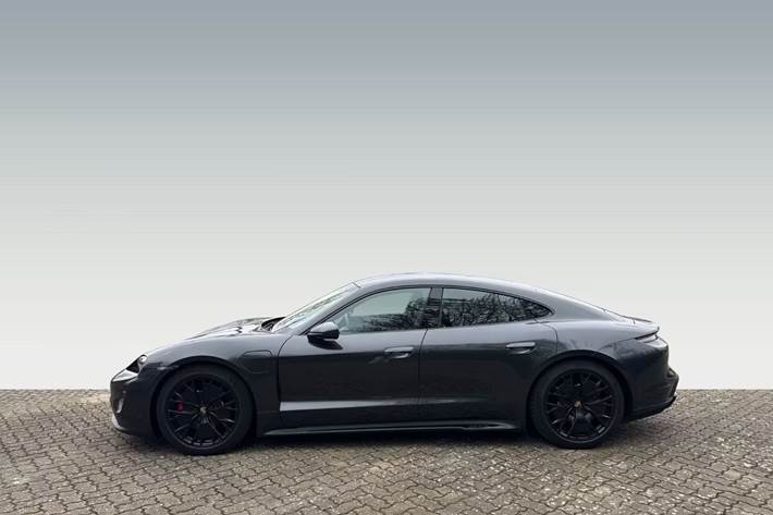 Grå Porsche Taycan fra 2022