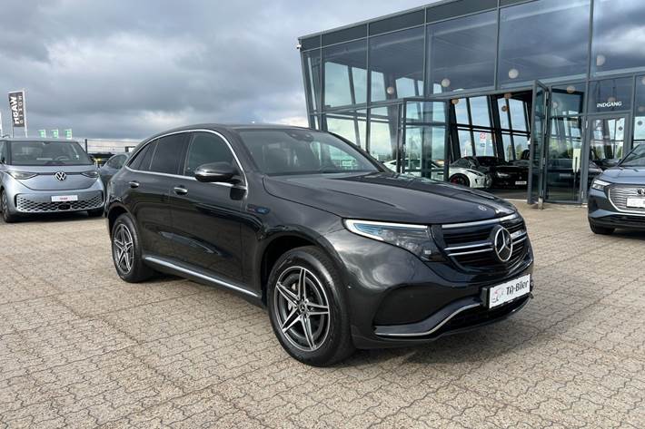 Grå Mercedes EQC400 fra 2022